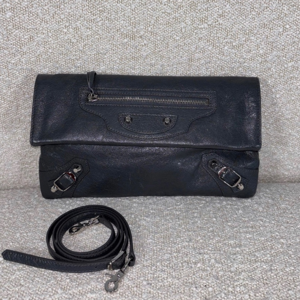 Authentic Pre-Owned Balenciaga Motorcycle Envelope Clutch Bag